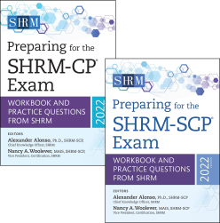 Preparing for the SHRM-CP Exam book cover.