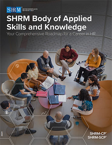 Cover image of the SHRM BASK catalog.