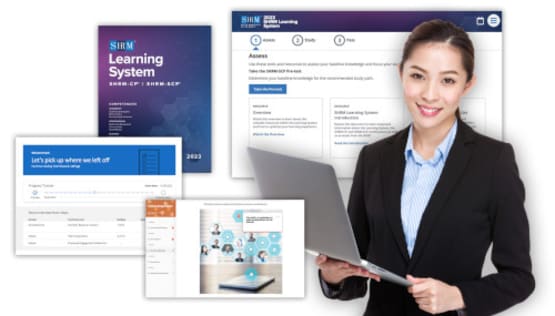 Demo image of the SHRM Learning System